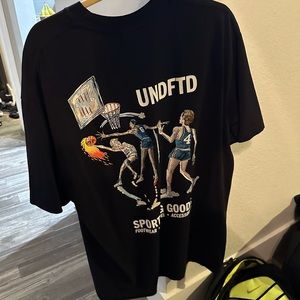 UNDFTD Black Basketball Athletics Shirt Brand New